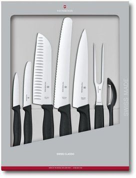 Набір кухонних ножів Victorinox SwissClassic 7 шт Чорний 6.7133.7G 4008131 фото