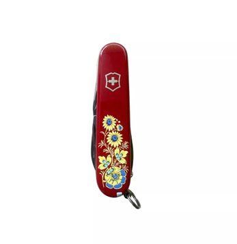 Швейцарський ніж Victorinox Camper Ukraine Червоний, Квіти 1.3613_T1050u V77554171 фото