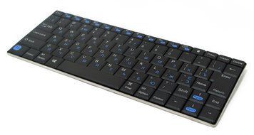Клавиатура беспроводная Gembird KB-P6-BT-UA, Phoenix серия, тонкая, Bluetooth интерфейс, черный цвет, русская раскладка KB-P6-BT-UA 0200214 фото