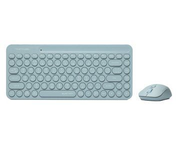 A4Tech Fstyler FG3200 Air (Blue), комплект бездротовий клавіатура з мишою, колір блакитний FG3200 Air (Blue) 1606370 фото