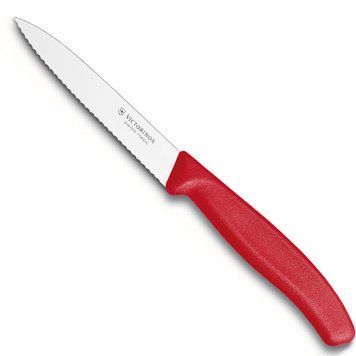 Ніж кухонний Victorinox SwissClassic 10 см серрейтор Червоний 6.7731 4004775 фото