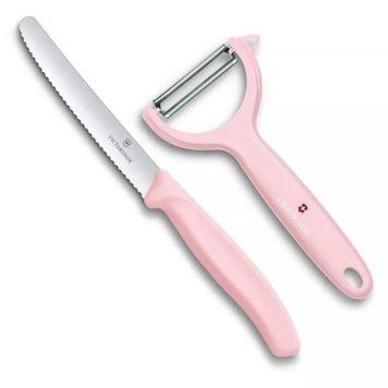 Набір з ножа та овочечистки Victorinox Swiss Classic Paring Set Світло рожевий (6.7116.23L52) V77551977 фото
