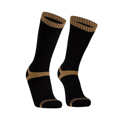 Носки водонепроницаемые Dexshell Hytherm Pro Socks, размер М, черные с коричневой полосой 94379 фото