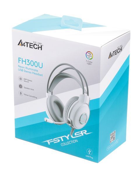 Гарнитура A4-Tech FH300U USB, цвет белый FH300U (White) 1605795 фото