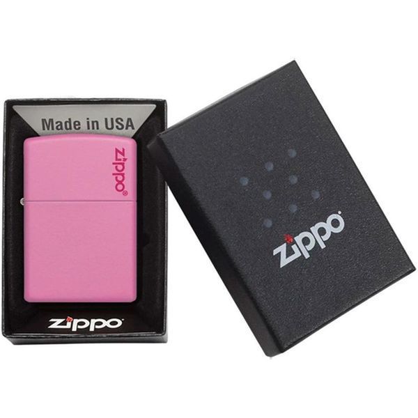 Запальничка Zippo PINK MATTE w/Zippo LOGO 238ZL V77550762 фото