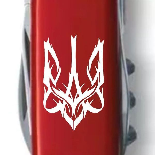 Швейцарский нож Victorinox Climber Ukraine Трезубец готический белый (1.3703_T0630u) V77552929 фото