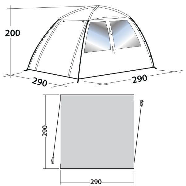 Шатро Easy Camp Daytent Granite Grey (120327) 928284 фото