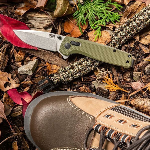 Ніж SOG Terminus XR D2 G-10 OD Green SOG-TM1022-BX 12580324 фото