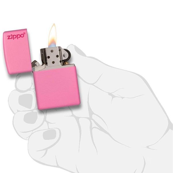 Запальничка Zippo PINK MATTE w/Zippo LOGO 238ZL V77550762 фото