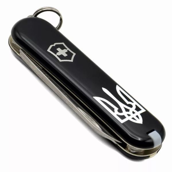 Швейцарський ніж Victorinox Classic SD Ukraine 58 мм 7 функцій Герб України (0.6223.3_T0010r) V77552887 фото