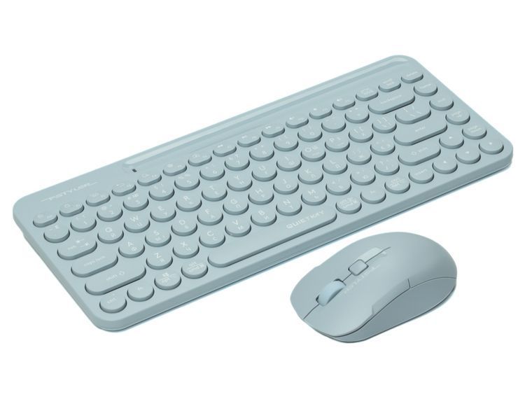 A4Tech Fstyler FG3200 Air (Blue), комплект беспроводной клавиатуры с мышью, цвет голубой FG3200 Air (Blue) 1606370 фото