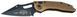 Ніж Microtech Stitch Black Blade Tan 169-1TA 14090864 фото 1