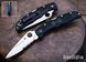 Ніж Spyderco Endela Thin Blue Line Напівсеррейтор C243FPSBKBL 871489 фото 9