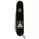 Швейцарський ніж Victorinox Spartan Ukraine 91 мм Козак із шаблями Чорний (1.3603.3_T1110u) V77553031 фото 2