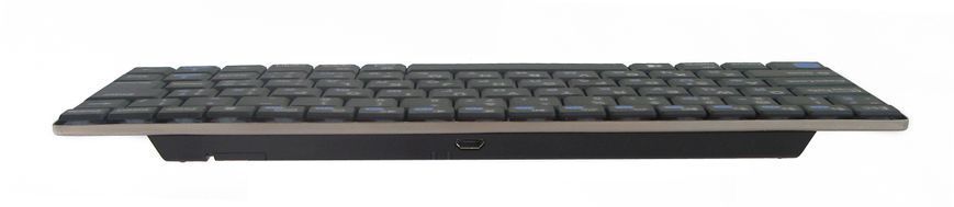 Клавіатура бездротова Gembird KB-P6-BT-UA, Phoenix серія, тонка, Bluetooth інтерфейс, чорний колір, українська розкладка KB-P6-BT-UA 0200214 фото