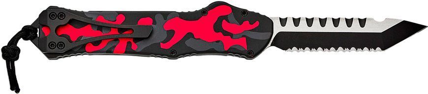 Ніж Heretic Hydra Tanto Two Tone Serrated Black Blade Red Camo H006-10CRCAMO 9880008 фото
