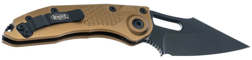 Ніж Microtech Stitch Black Blade Tan 169-1TA 14090864 фото