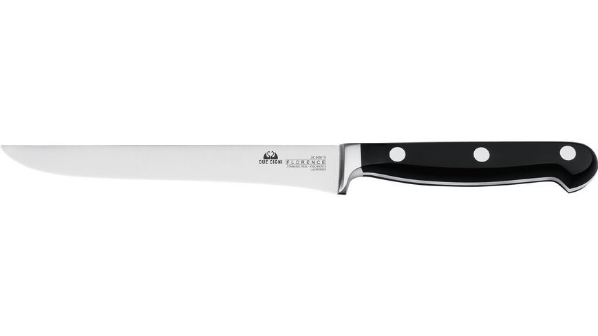 Ніж кухонний Due Cigni Florence Boning Knife 150 мм Чорний 2C 669/15 19040158 фото
