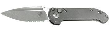 Ніж Microtech Marfione Select Ludt S/E Gen III Apocalyptic Slab Side Titanium Напівсерейтор PS 1135-11APMS1 14090904 фото