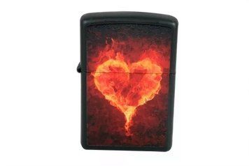 Зажигалка Zippo Hearts Black Matte 28313 V77550739 фото