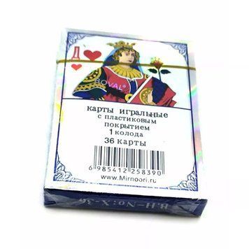 Карты игральныe атласные Duke в колоде 36 карт 9х6,5 мм (DN32699) V77551133 фото