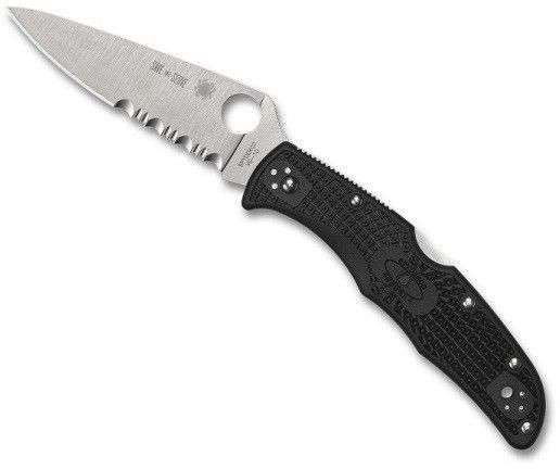 Ніж Spyderco Endura 4 Thin Red Line FRN VG-10 Limited Edition Напівсеррейтор C10FPSBKRD 871488 фото