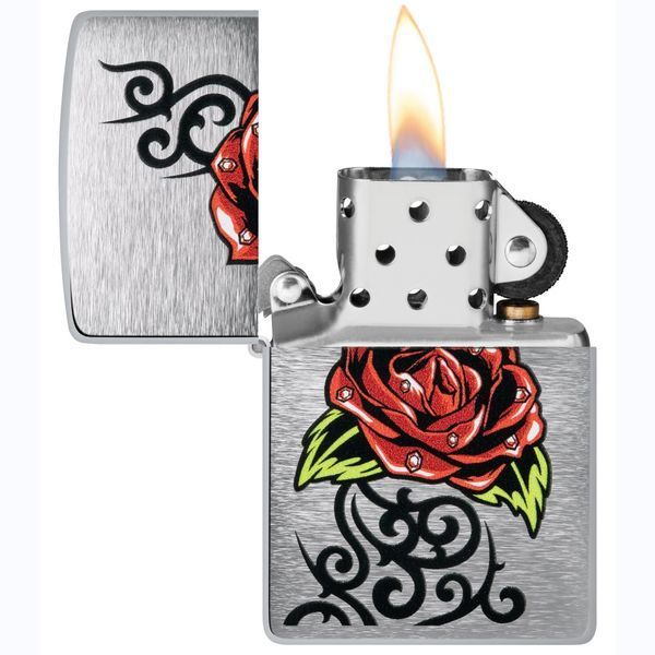 Запальничка Zippo 200 23FPF Rose Tattoo Design 48790 V77553925 фото