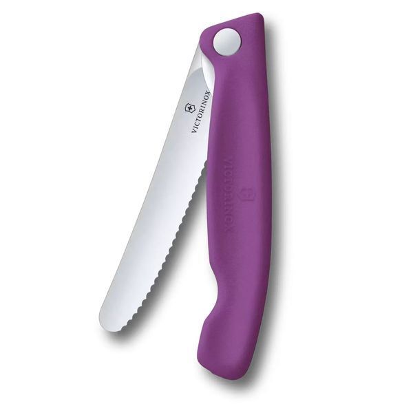 Нож для пикника складной Victorinox Swiss Classic Picnic Серрейтор Фиолетовый 6.7835.FC1 V77554438 фото