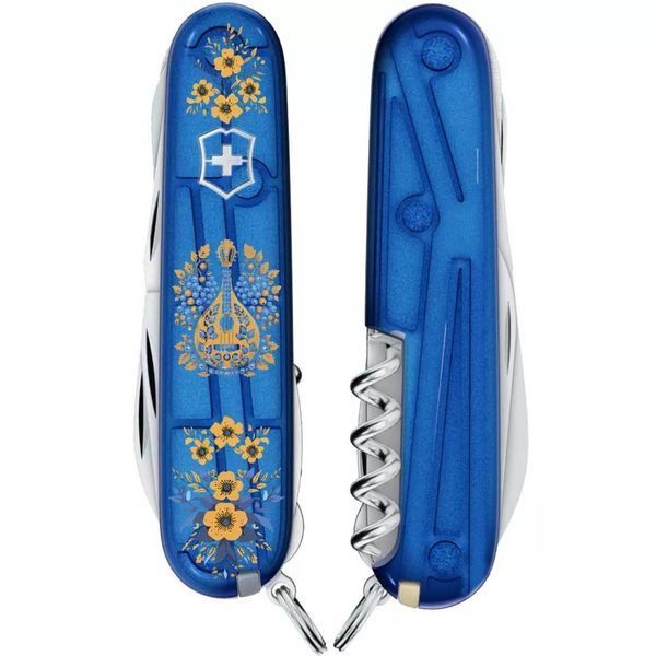 Швейцарский нож Victorinox Huntsman Ukraine 91 мм 15 функций Украинские мотивы (1.3713.T2_T1370u) V77552789 фото