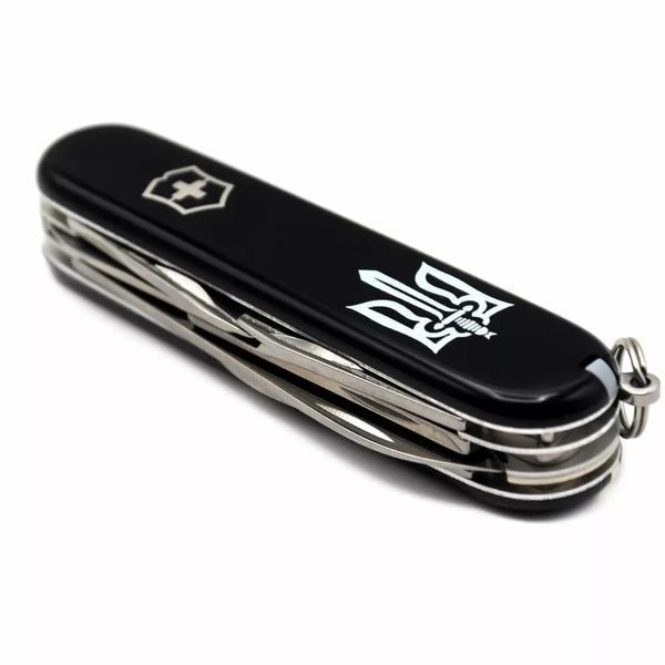 Швейцарський ніж Victorinox Climber Ukraine 91 мм 14 функцій Тризуб ОУН (1.3703.3_T0300u) V77552906 фото