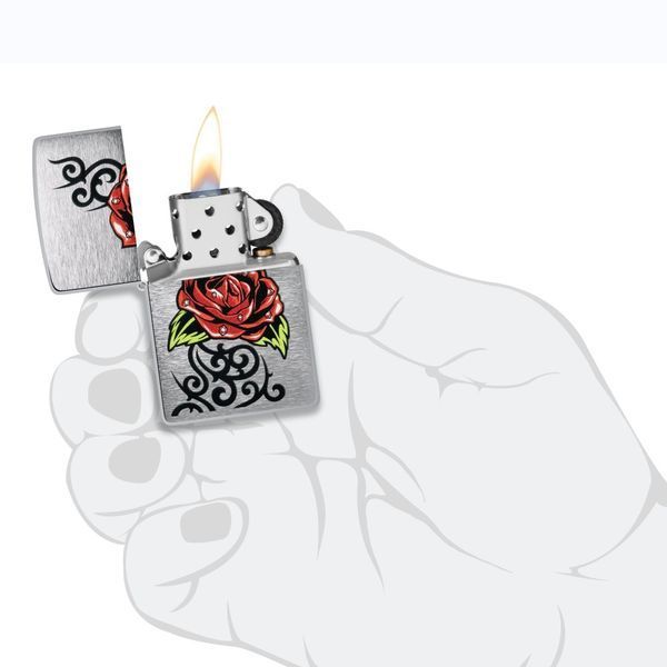 Запальничка Zippo 200 23FPF Rose Tattoo Design 48790 V77553925 фото