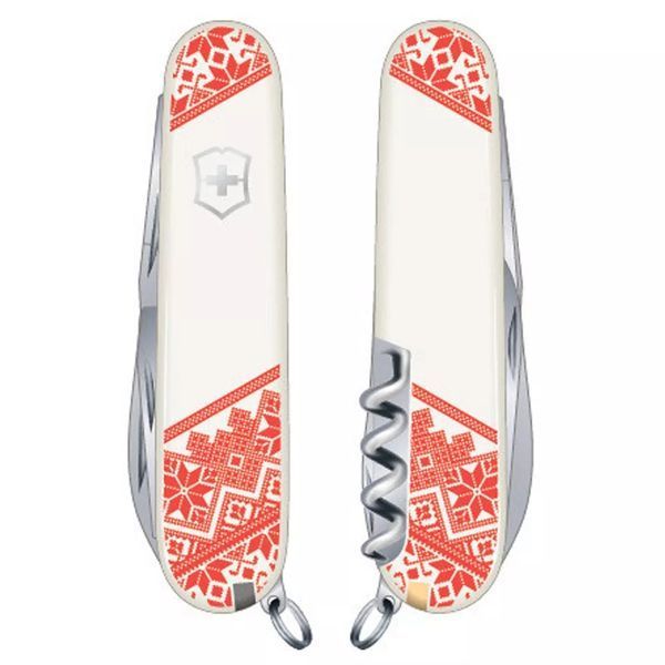 Швейцарский нож Victorinox Climber Ukraine Вышиванка 91 мм (1.3703.7_T0051r) V77552917 фото