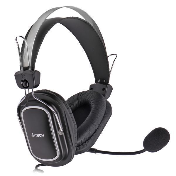 Навушники A4-Tech HU-50 USB з мікрофоном,чорні HU-50 (Black) 1604877 фото