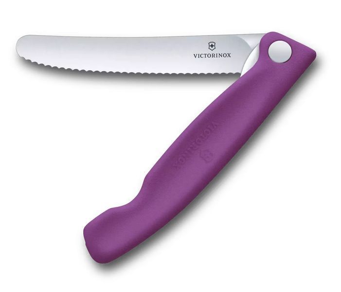 Нож для пикника складной Victorinox Swiss Classic Picnic Серрейтор Фиолетовый 6.7835.FC1 V77554438 фото