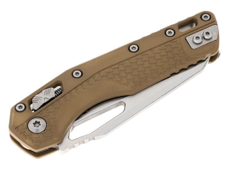 Ніж Microtech MSI Single Edge Tri-Grip Stonewash Dark Earth 210T-10PMDE 14090649 фото