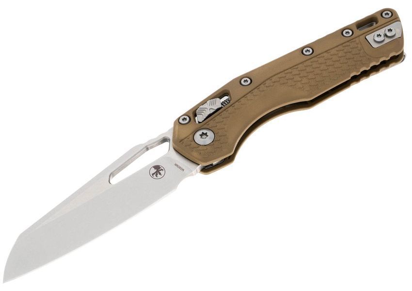 Ніж Microtech MSI Single Edge Tri-Grip Stonewash Dark Earth 210T-10PMDE 14090649 фото