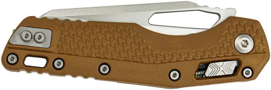Ніж Microtech MSI Single Edge Tri-Grip Stonewash Dark Earth 210T-10PMDE 14090649 фото