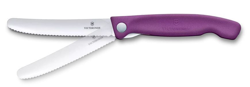 Нож для пикника складной Victorinox Swiss Classic Picnic Серрейтор Фиолетовый 6.7835.FC1 V77554438 фото