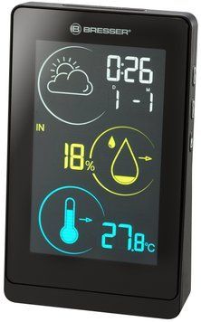 Метеостанция Bresser Colour Temeo Life H Black 7008000CM3000 фото
