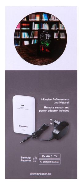 Метеостанция Bresser Colour Temeo Life H Black 7008000CM3000 фото
