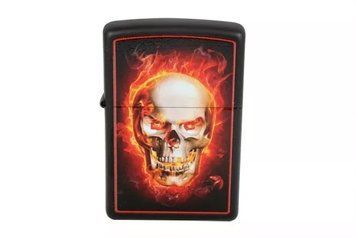 Зажигалка Zippo Lighter Burning Skill Black Matte 28307 V77550745 фото