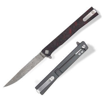 Ніж Ocaso Solstice Fat Carbon Red Damascus 10IFR 4008991 фото
