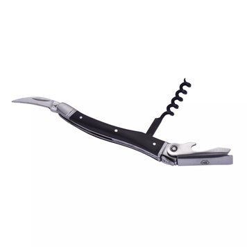 Нож сомелье Laguiole Black Wood Corkscrew с открывалкой дерево пакка в подарочной коробке (40268161) V77552242 фото