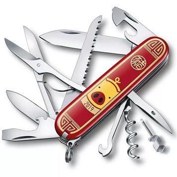 Швейцарский нож Victorinox Huntsman Year of the Pig 91 мм Красный (1.3714.E8) V77553669 фото