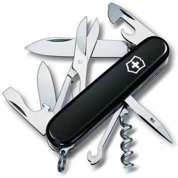 Швейцарський ніж Victorinox Climber Ukraine Чорно-червоний (1.3703.3.1) V77552936 фото