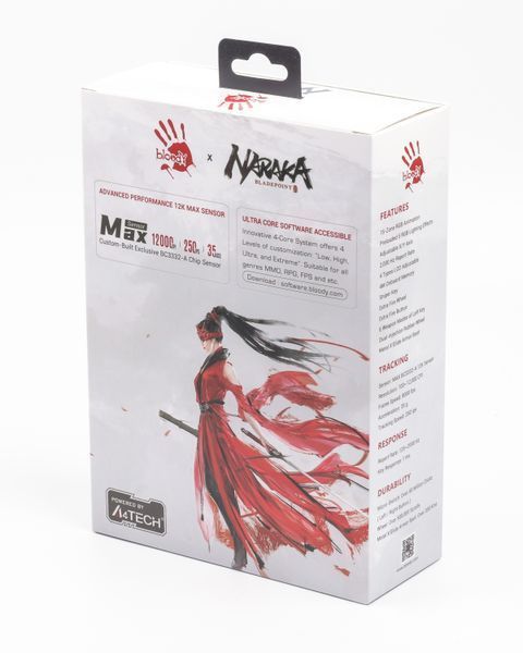 Миша ігрова A4Tech W95 Max Bloody, колір білий+чорний, активоване ПЗ Bloody W95 Max Bloody (Naraka) 1605781 фото
