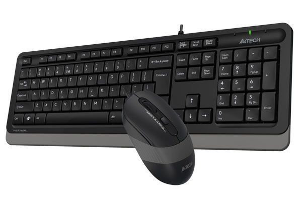 A4Tech Fstyler F1010, комплект дротовий клавіатура з мишою, USB, чорний+сірий колір F1010 (Grey) 1604053 фото