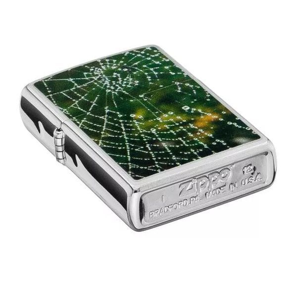 Зажигалка Zippo SPIDER WEB RAIN DROPS 28285 V77553983 фото