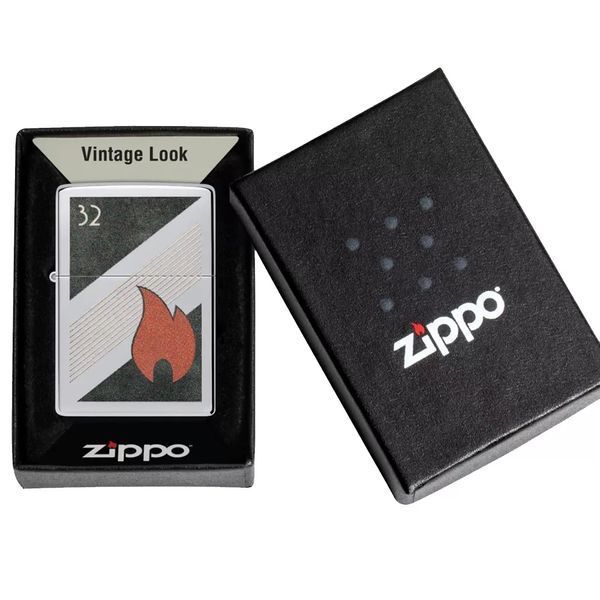 Зажигалка бензиновая Zippo 32 Flame Design (48623) V77550486 фото