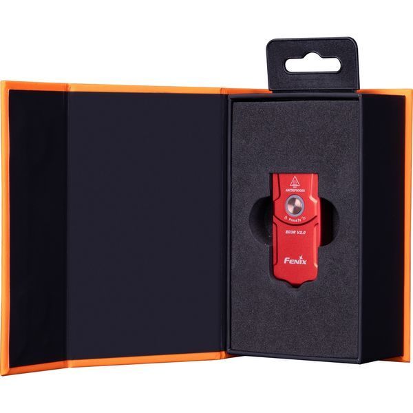 Ліхтар наключний Fenix E03R V2.0, Червоний 97535 фото